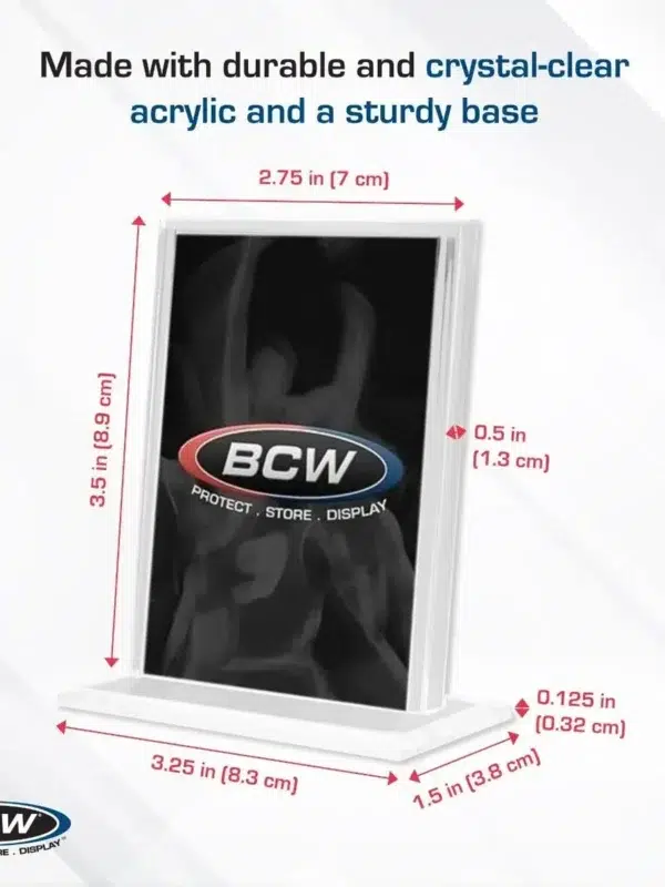 BCW Acrylic Card Stand - Vertical - supplier