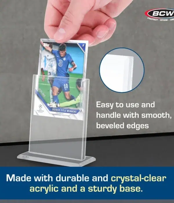 BCW Acrylic Card Stand - Vertical - supplier2