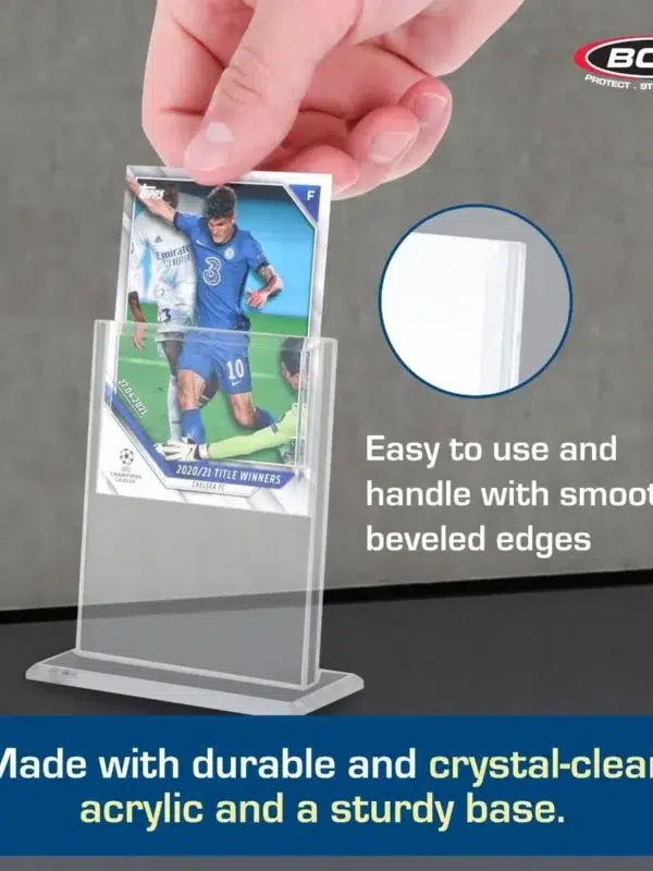 BCW Acrylic Card Stand - Vertical - supplier2