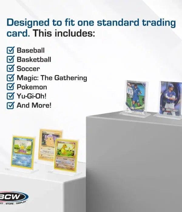 BCW Acrylic Card Stand - Vertical - supplier4