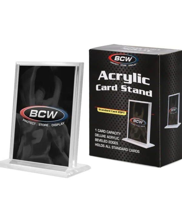 BCW Acrylic Card Stand - Vertical - supplier5