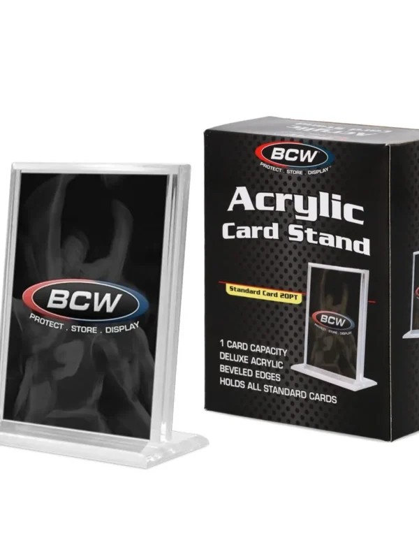 BCW Acrylic Card Stand - Vertical - supplier5