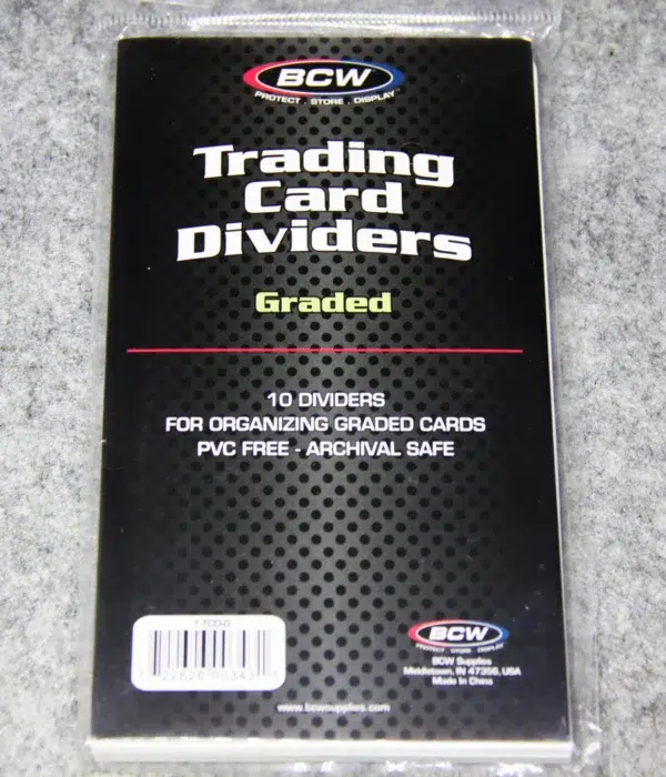BCW Graded Trading Card Dividers - front