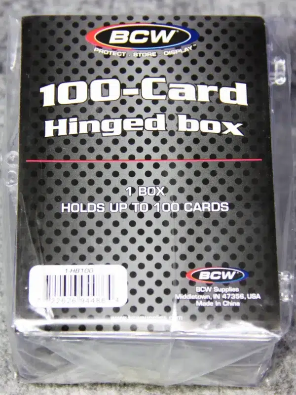 BCW Hinged Trading Card Box - 100 Count - front