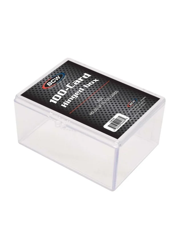 BCW Hinged Trading Card Box - 100 Count - supplier