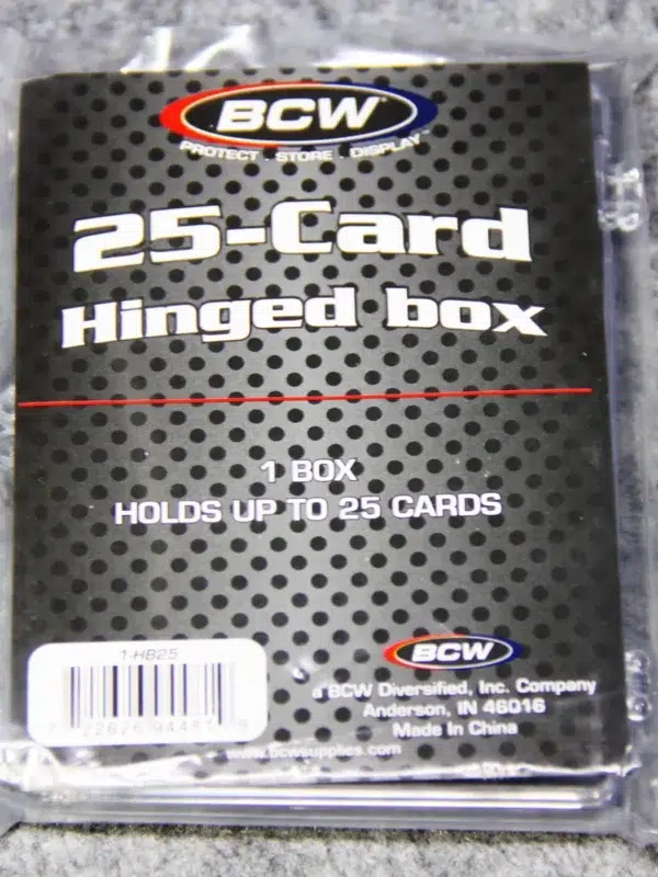 BCW Hinged Trading Card Box - 25 Count - front
