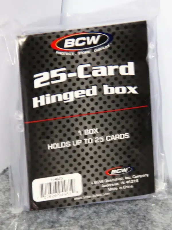 BCW Hinged Trading Card Box - 25 Count - stand