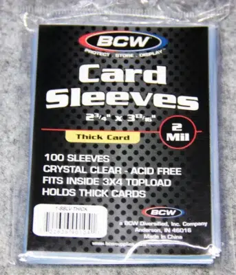 BCW Thick 240pt Soft Card Sleeves - front