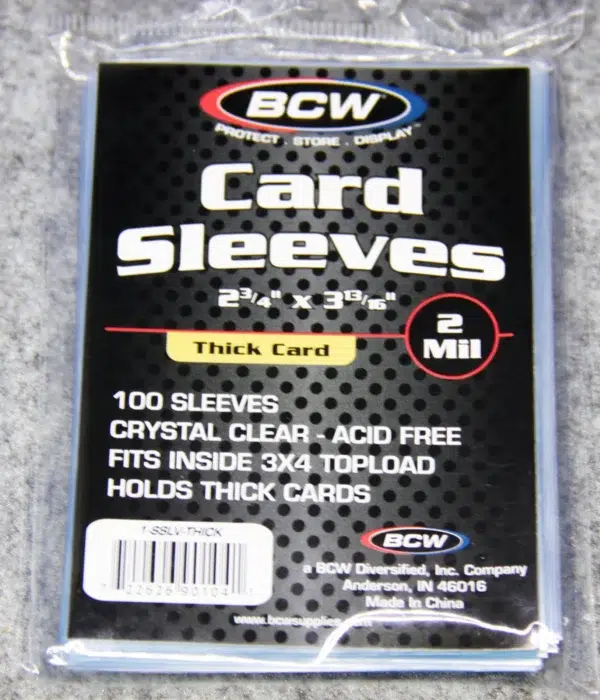 BCW Thick 240pt Soft Card Sleeves - front