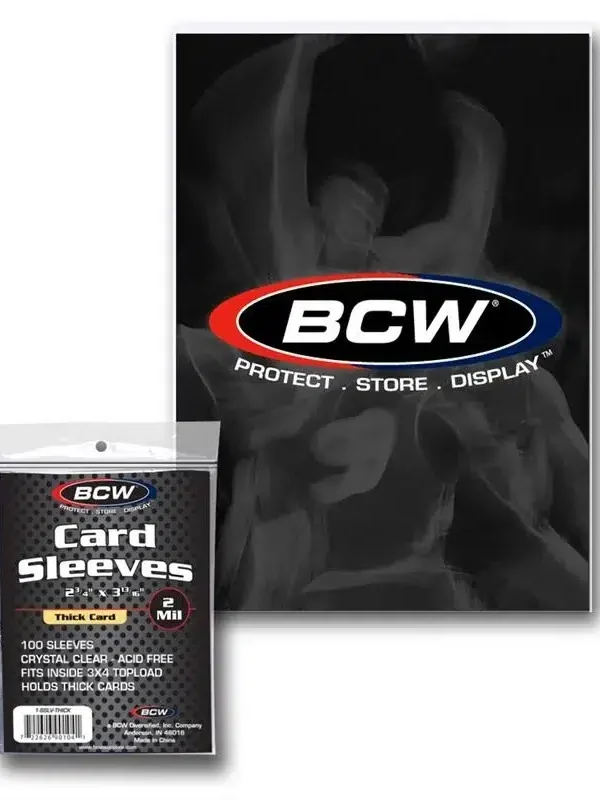 BCW Thick 240pt Soft Card Sleeves - supplier