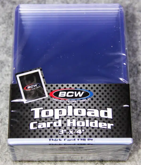 BCW Topload Card Holders 3 x 4 Thick Cards 138pt - front