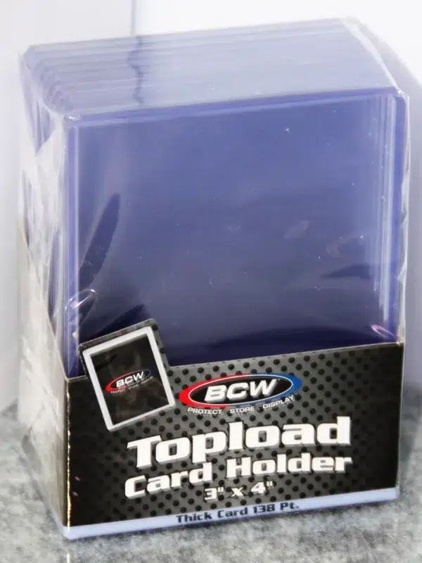 BCW Topload Card Holders 3 x 4 Thick Cards 138pt - stand