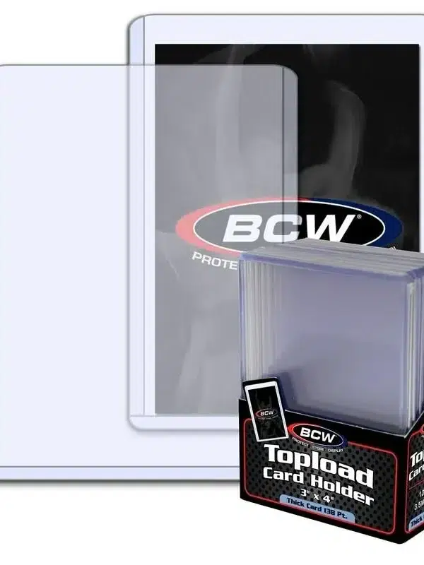 BCW Topload Card Holders 3 x 4 Thick Cards 138pt - supplier