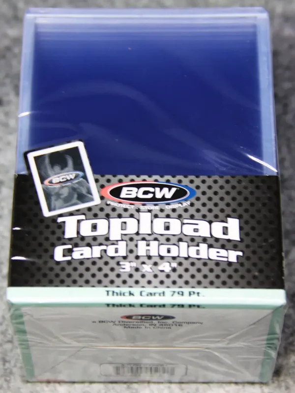BCW Topload Card Holders 3 x 4 Thick Cards 79pt - front