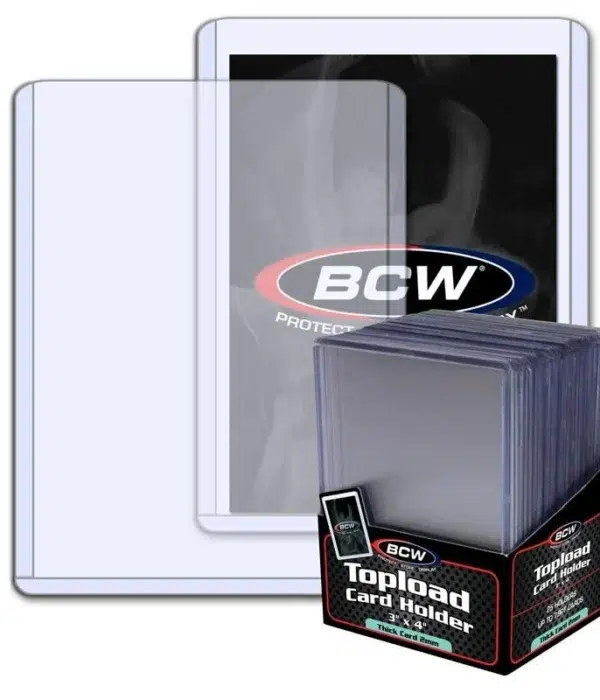 BCW Topload Card Holders 3 x 4 Thick Cards 79pt - supplier