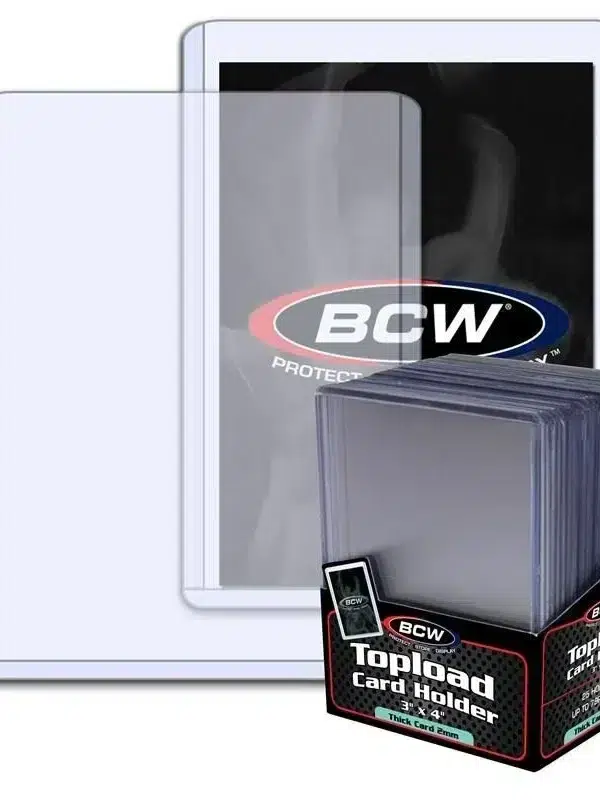 BCW Topload Card Holders 3 x 4 Thick Cards 79pt - supplier