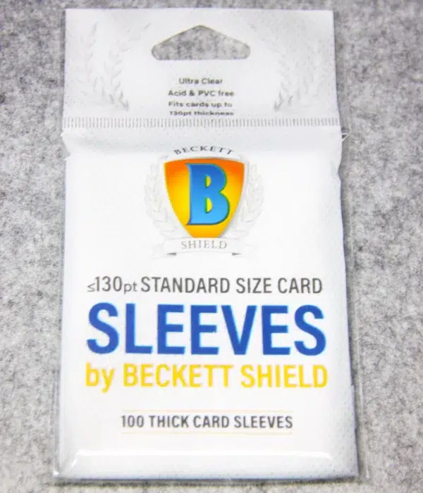 Beckett Shield 130pt Standard Size Thick Card Sleeves - front
