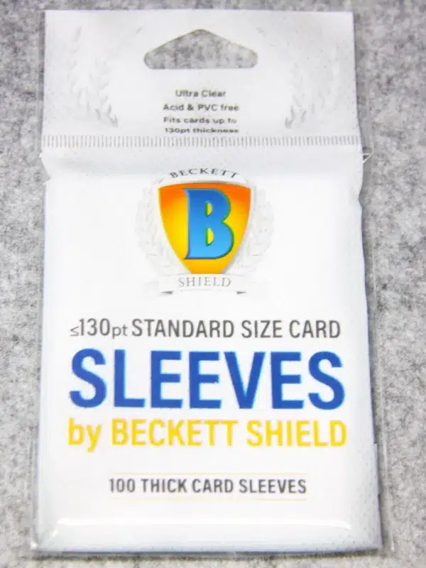Beckett Shield 130pt Standard Size Thick Card Sleeves - front