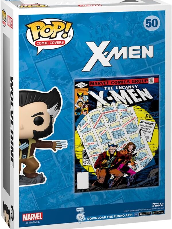 Funko POP! Comic Cover Wolverine #50 Marvel X-Men Days of Future Past + Vinyl Figure - back