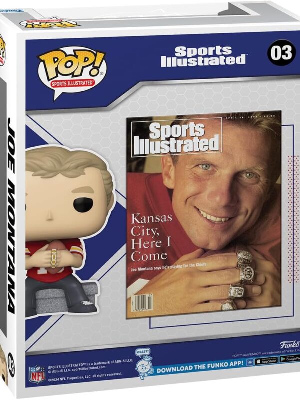 Funko POP! Joe Montana #03 San Francisco 49ers NFL Sports Illustrated Cover + Vinyl Figure - back