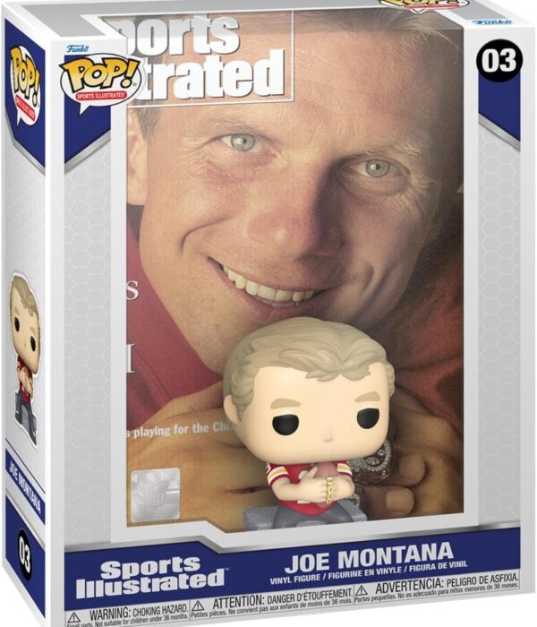 Funko POP! Joe Montana #03 San Francisco 49ers NFL Sports Illustrated Cover + Vinyl Figure - front