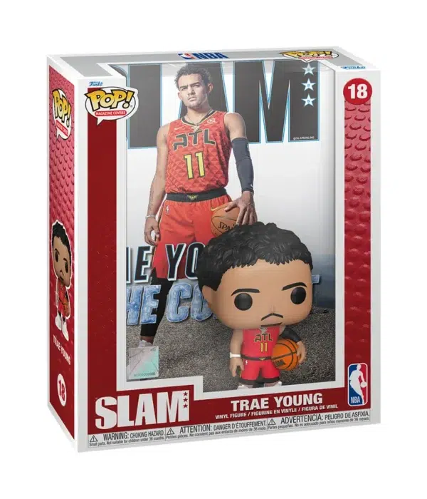 Funko POP! Trae Young #18 Atlanta Hawks NBA Slam Magazine Cover + Vinyl Figure - front