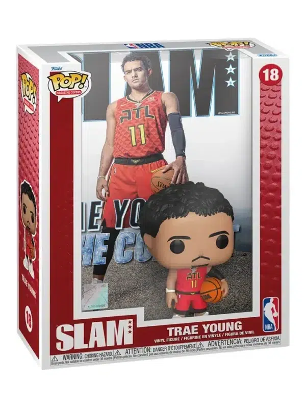 Funko POP! Trae Young #18 Atlanta Hawks NBA Slam Magazine Cover + Vinyl Figure - front