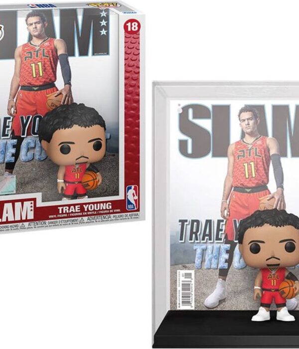 Funko POP! Trae Young #18 Atlanta Hawks NBA Slam Magazine Cover + Vinyl Figure - overview