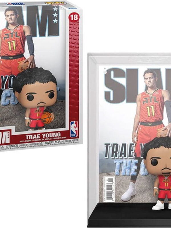 Funko POP! Trae Young #18 Atlanta Hawks NBA Slam Magazine Cover + Vinyl Figure - overview