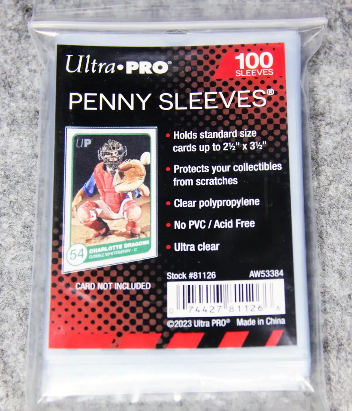 thumbnail image 2 of Ultra PRO Soft Penny Card Sleeves - Pack Of 100 - Regular Size, 35 Pt Thickness 2 of 3