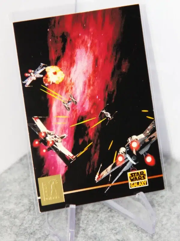 1995 LucasArts X-Wing #L8 Topps Star Wars Galaxy Series 3 LucasArts Foil - stand