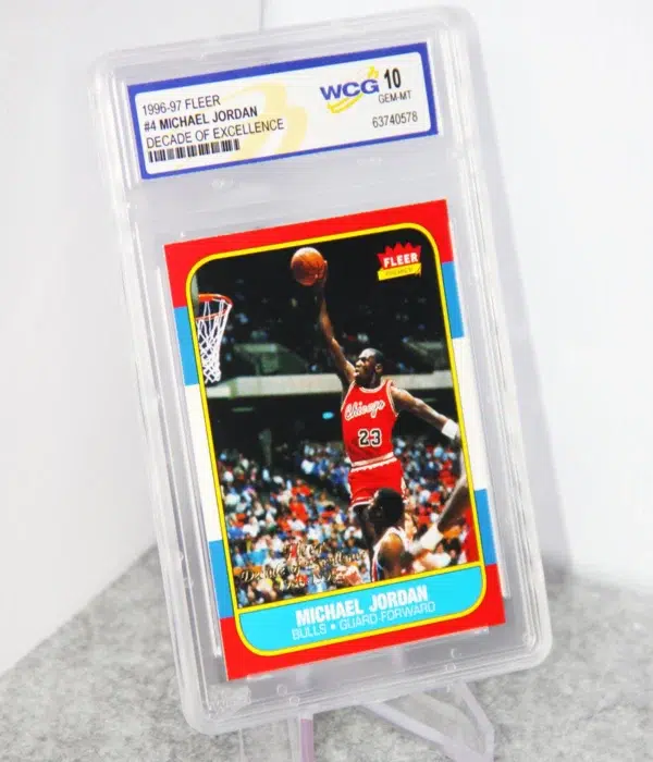 1996-1997 Michael Jordan #4 Fleer Decade of Excellence WCG 10 GEM MT - stand