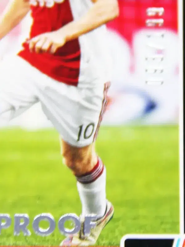2015 Davy Klaassen #100 Panini Donruss Press Proof Silver SN#93 - detail