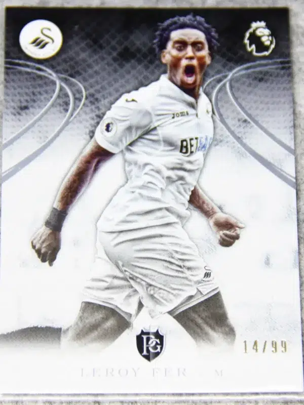 2016-17 Leroy Fer #68 Topps English Premier League Silver SN#14 - front