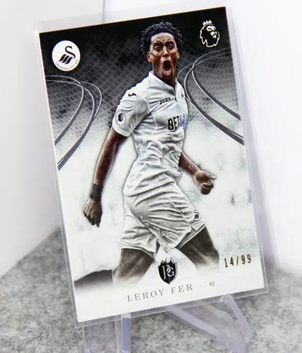 2016-17 Leroy Fer #68 Topps English Premier League Silver SN#14 - stand