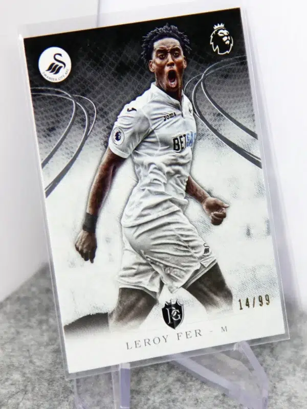 2016-17 Leroy Fer #68 Topps English Premier League Silver SN#14 - stand