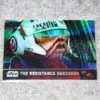 2016 The Resistance Succeeds #96 Topps Star Wars Chrome The Force Awakens Refractor SN#34 - front