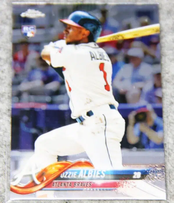 2018 Ozzie Albies #HMT27 Topps Chrome Update Series RC - front