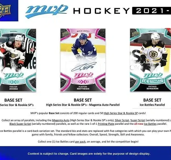 2021-22 Upper Deck MVP Hockey NHL Hobby Box - Sealed - supplier3