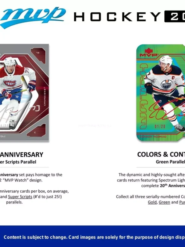2021-22 Upper Deck MVP Hockey NHL Hobby Box - Sealed