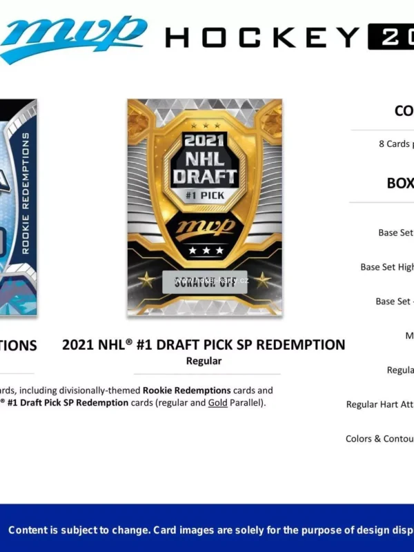 2021-22 Upper Deck MVP Hockey NHL Hobby Box - Sealed - supplier6
