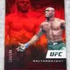2021 Kamaru Usman #162 Panini UFC Chronicles Illusions Red Parallel SN#124 - front