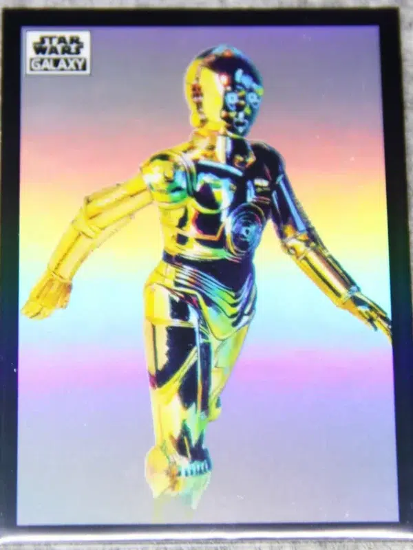 2023 C-3PO #8 Topps Star Wars Galaxy Prism Refractor - front