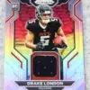 2022 Drake London #RG-DL Panini Prizm Rookie Gear Silver Prizm RC - front