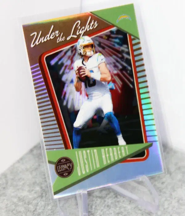 2022 Justin Herbert #UL-31 Panini Legacy Under the Lights Bronze SN#63 - stand