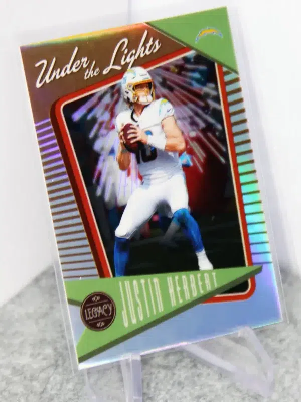 2022 Justin Herbert #UL-31 Panini Legacy Under the Lights Bronze SN#63 - stand