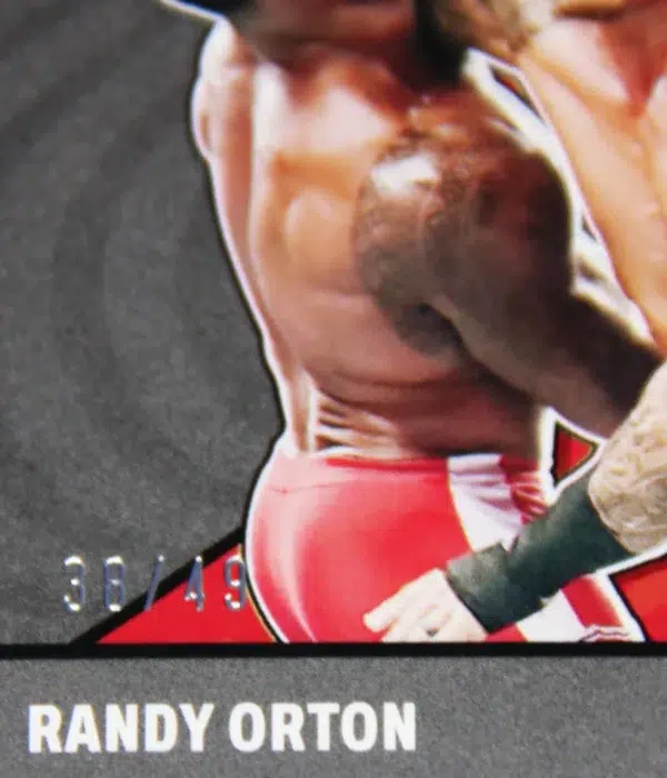 2022 Randy Orton #16 Panini Revolution WWE Shock Wave Cubic Parallel SN#38 - detail