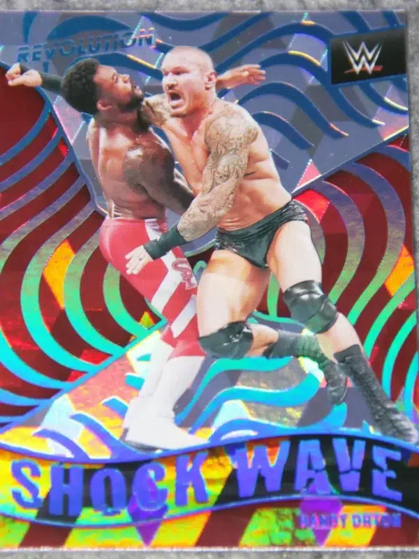 2022 Randy Orton #16 Panini Revolution WWE Shock Wave Cubic Parallel SN#38 - front