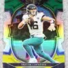 2022 Trevor Lawrence #41 Panini Select Concourse Green and Yellow Prizm Die-Cut - front