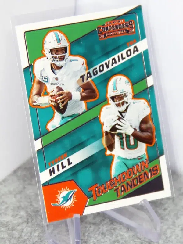 2022 Tua Tagovailoa & Tyreek Hill #TDT-MIA Panini Contenders Touchdown Tandems - stand